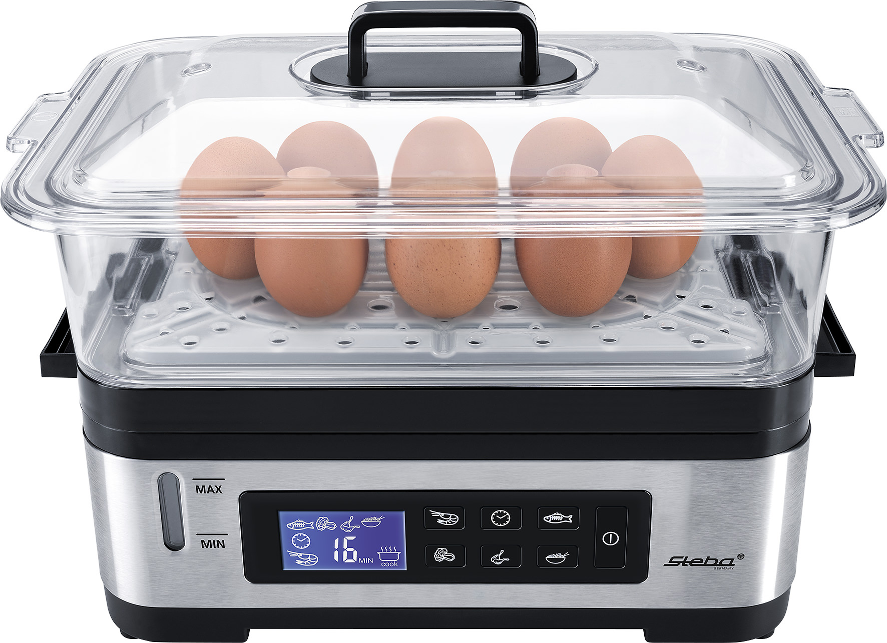 Steba Maddamper 3-6l, quick steam, 5 programmer Steba Maddamper 3-6l, quick steam, 5 programmer